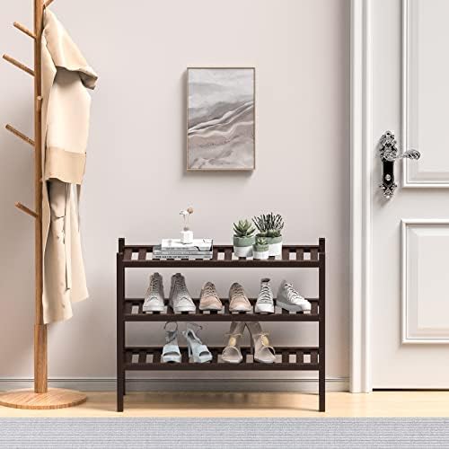 ROMGUAR CRAFT 3 Tier Bamboo Shoe Rack - Image 2