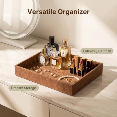 PU Leather Valet Tray, Entryway Organizer - Image 2