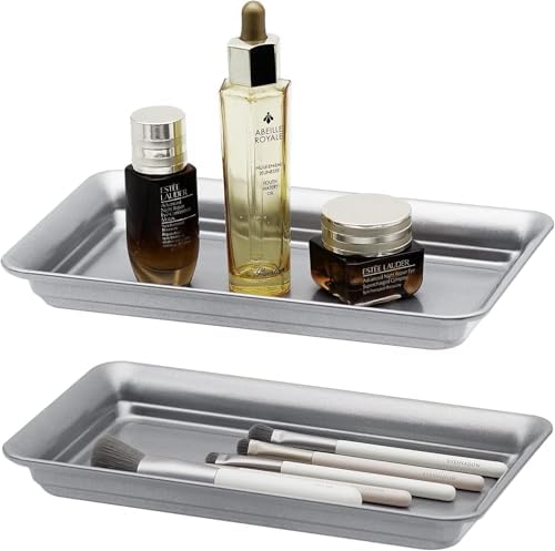 SheeChung Metal Vanity Tray, Bathroom Counter Storage Tray - Image 7