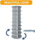 SpaceAid 8 Tier Rotating Shoe Rack Tower, Spinning Shoe Display Lazy Susan - Image 7