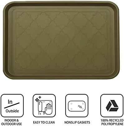 WATANIYA PET Boot Tray for Entryway Indoor, Heavy Duty Shoe Mat Tray 2 Packs - Image 2