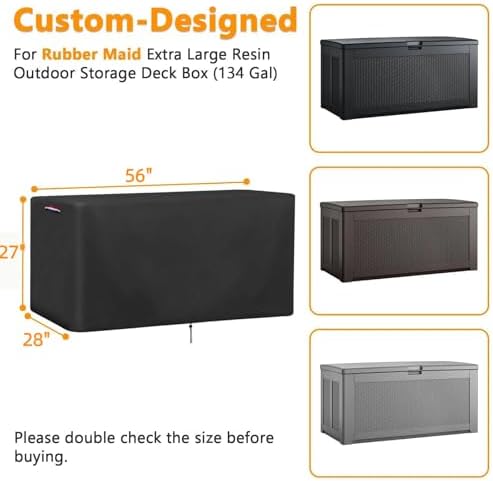 56 In Outdoor Storage Deck Box Cover - Image 2