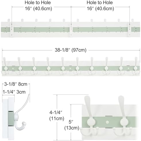 SKOLOO Coastal Wall Mounted Coat Rack - Image 3