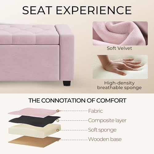 Storage Ottoman Bench, Large Entryway Ottoman - Image 4