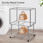 STORAGE MANIAC Rolling Laundry Cart - Image 4