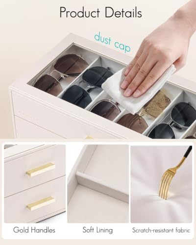 VLANDO 12-Slot Sunglasses Organizer Case - Image 4