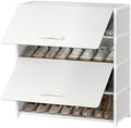 5 Tier Shoe Cabinet with Door, 20-Pair Storage by UNITSTAGE