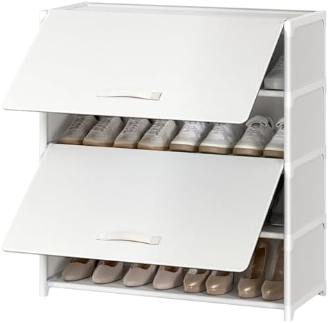 5 Tier Shoe Cabinet with Door, 20-Pair Storage by UNITSTAGE