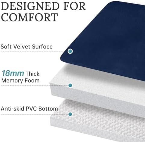 HUXMEYSON 3-Piece Memory Foam Bathroom Rug Set - Image 5