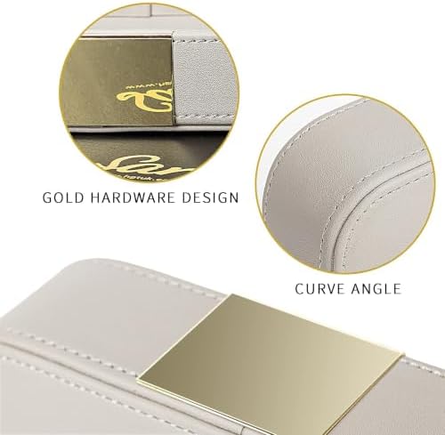 SANZIE Leather Tray Desktop Storage, Trinket Catchall Tray - Image 4