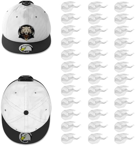 Niunuerga 36 Pack Adhesive Hat Hooks by Niunuerga