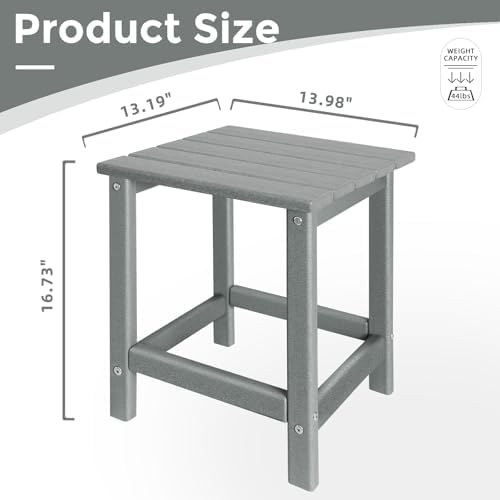 GARDENSTAR Outdoor Side Tables Adirondack, HDPE Small Table - Image 3