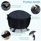 34-36 inch Fire Pit Cover Round - Image 3