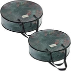VENO 2 Pack Summer Wreath Storage Container, 36 Inch Clear Wreath Bag, by Veno