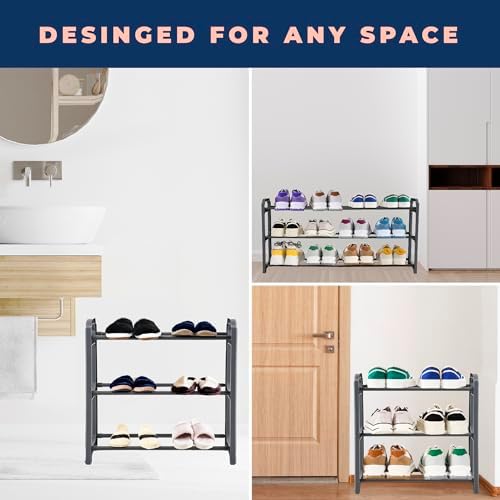 Happhom 3-Tier Expandable Shoe Organizer - Image 6