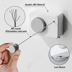 Retractable Clothesline Indoor, Non-Sagging Clothes Line Retracting Outdoors - Image 4