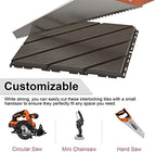 VANCASTLE Interlocking Deck Tiles 36 Pack Dark Coffee 12"x12" Patio Pavers - Image 5