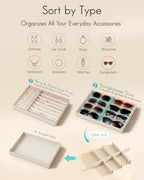 VLANDO Stackable Jewelry Tray, Drawer Organizer - Image 3