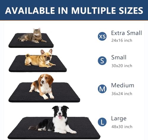 Smiry Dog Door Mat for Muddy Paws 30x20, Absorbent Low-Profile Doormats - Image 3