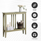 Kings Brand Narrow Console Table w/Storage Shelf - Image 5
