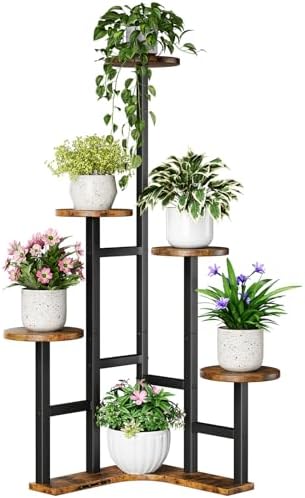 Yzosvki Corner Plant Stand Indoor 6 Tiered Corner Plant Shelf by Yzosvki