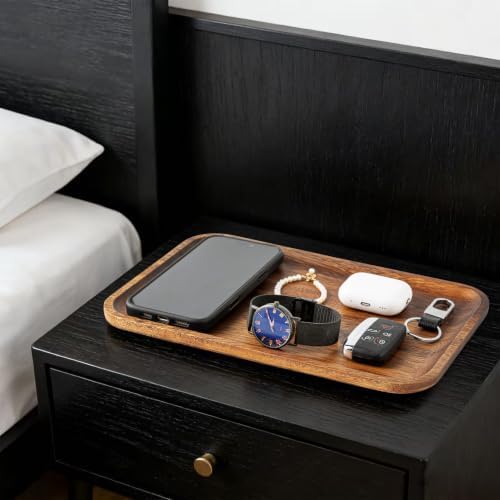 5PCS Serving Acacia Wood Valet Tray - Image 5