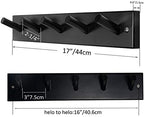 SKOLOO Coat Rack Wall Mount 17 inch, 5 Hooks, Shaker Style - Image 6