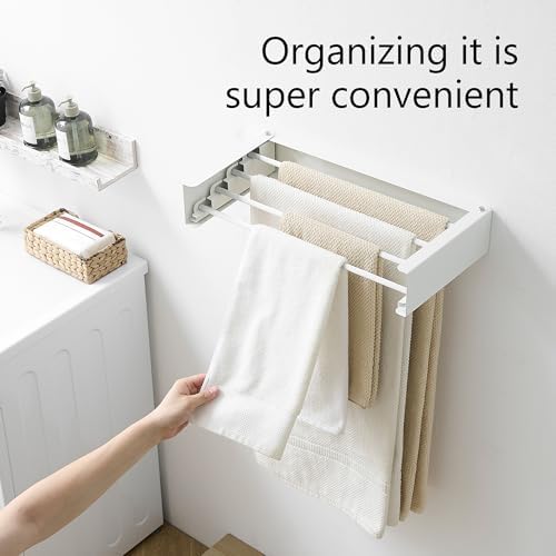 RFOUO Wall Mounted Clothes Drying Rack - Image 4