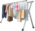 Folding Stainless Steel Laundry Drying Rack 79 Inches by Unknown