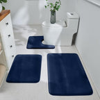HUXMEYSON 3-Piece Memory Foam Bathroom Rug Set by HUXMEYSON