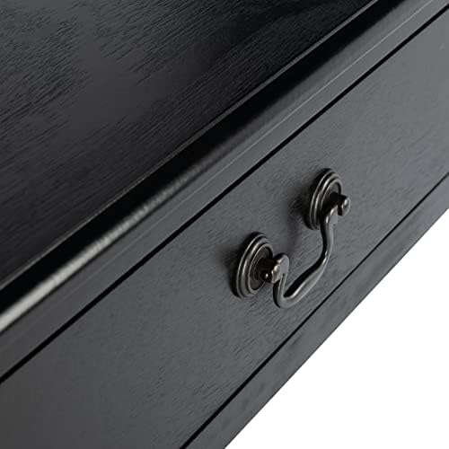 SAFAVIEH Athena 2-Drawer Wood Console Entryway Table, 35.5" Black CNS5702B - Image 5
