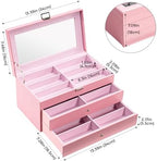 ProCase 3-Layer Sunglasses Storage Organizer -Pink - Image 6