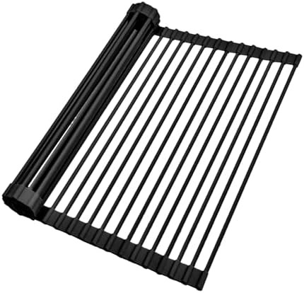 Ohuhu Over The Sink Dish Drainer Drying Rack, 17.6" W x 15.4" L Roll Up Dish by Ohuhu