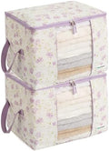 Chaos Cleared Canvas Storage Bags Designer Organizer 2 Pack – Seasonal Storage by ChaosCleared