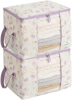 Chaos Cleared Canvas Storage Bags Designer Organizer 2 Pack – Seasonal Storage by ChaosCleared