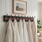 SKOLOO Rustic Wall Mounted Coat Rack - Image 3