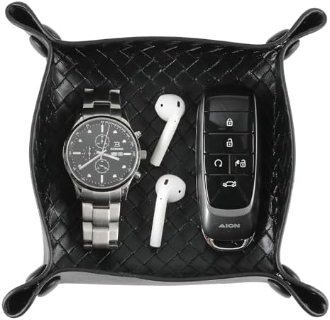 KINIVA 2 Pack PU Leather Jewelry Valet Tray by KINIVAFashionJewelry