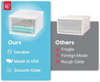 IRIS USA 4-Pack, 17 Qt. Medium Stacking Drawer Storage Organizer - Image 5