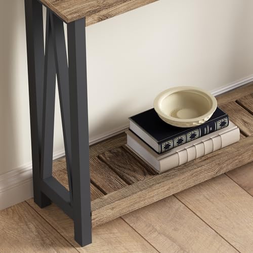 ChooChoo Farmhouse Console Table, Narrow Sofa Table - Image 5