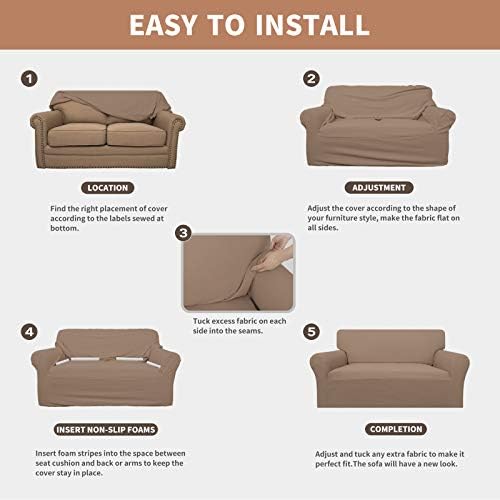 Easy-Going 100% Waterproof Couch Cover, 3 Cushion Couch Slipcover - Image 5