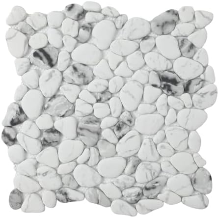 Pebble Tile for Shower Floor, 8 Sheets by Adolif
