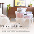 IRIS USA 4-Pack 13 Quart Storage Bins - Image 4