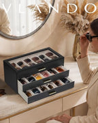 VLANDO 18-Slot Sunglasses Organizer Case - Image 2