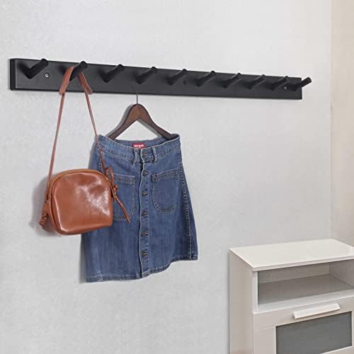 SKOLOO Wall Mounted Coat Rack 38", 10 Hooks, Shaker Style - Image 3