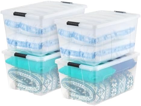IRIS USA 4-Pack 94 Quart Storage Bins by IRISUSA