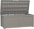PatioZen 150 Gallon Deck Box, Resin Outdoor Storage Box by OutdoorLivingPerfected