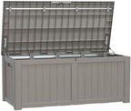 PatioZen 150 Gallon Deck Box, Resin Outdoor Storage Box by OutdoorLivingPerfected