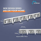reliahom Broom Holder Wall Mount Mop Hanger Tools organizer 5Racks4Hooks - Image 6
