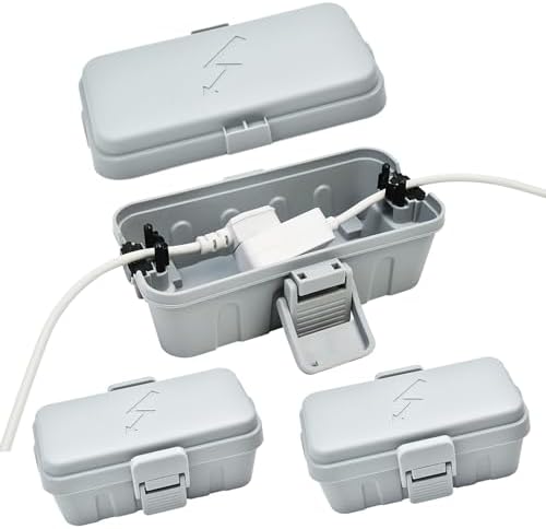 Hrensaw 3PCS Small Weatherproof Electrical Connection Box, Outdoor Electrical by Hrensaw