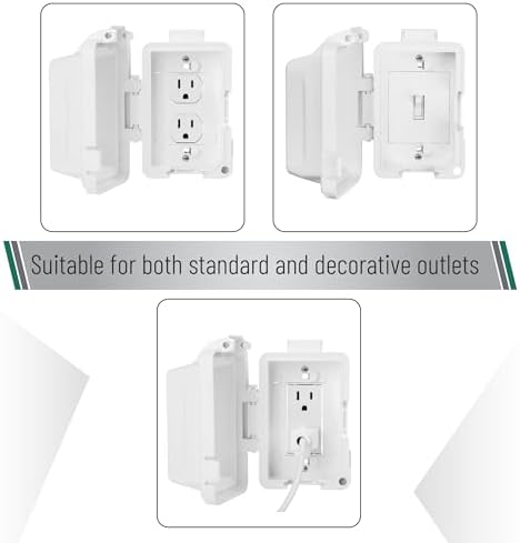 Bates Choice Weatherproof Electrical Outlet Cover, 120 Volts AC, Compatible - Image 2